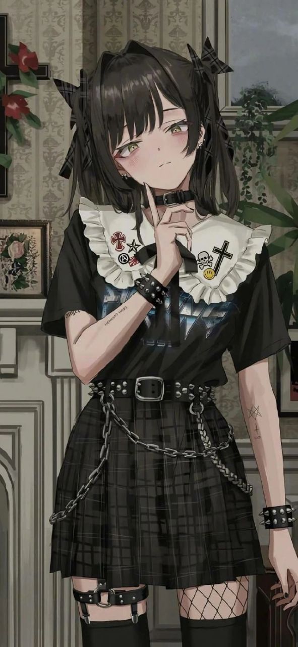 动漫壁纸|病娇暗黑系动漫美女    礼貌拿图