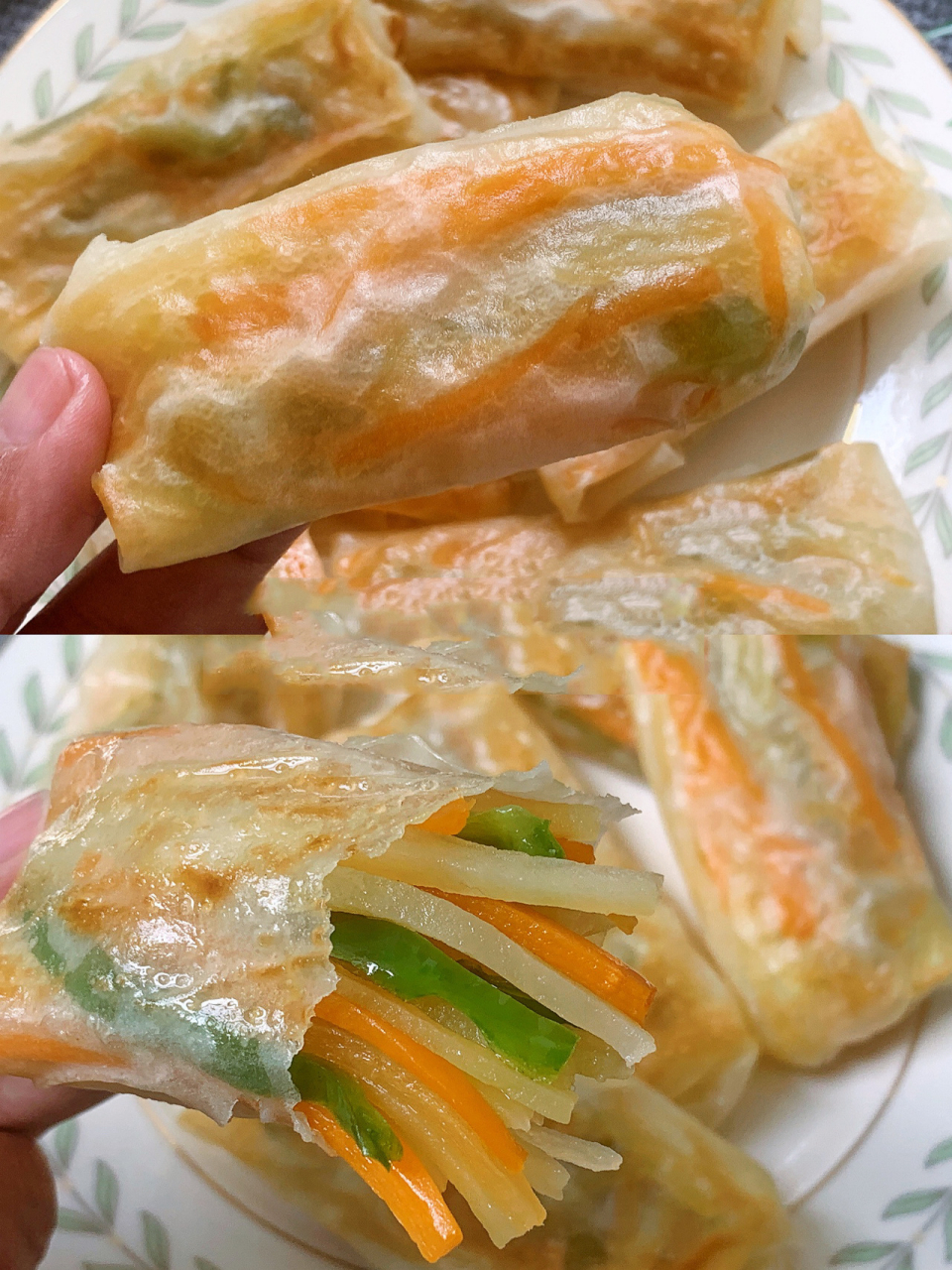 巨好吃的土豆丝卷饼～低脂 嗨～宝宝们好啊9696土豆妈妈今天来