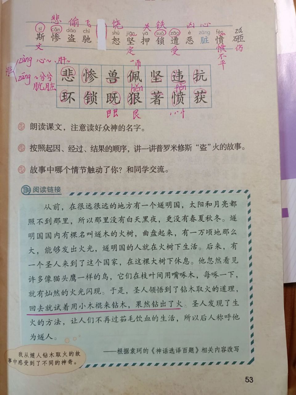 四上《14.普罗米修斯》笔记