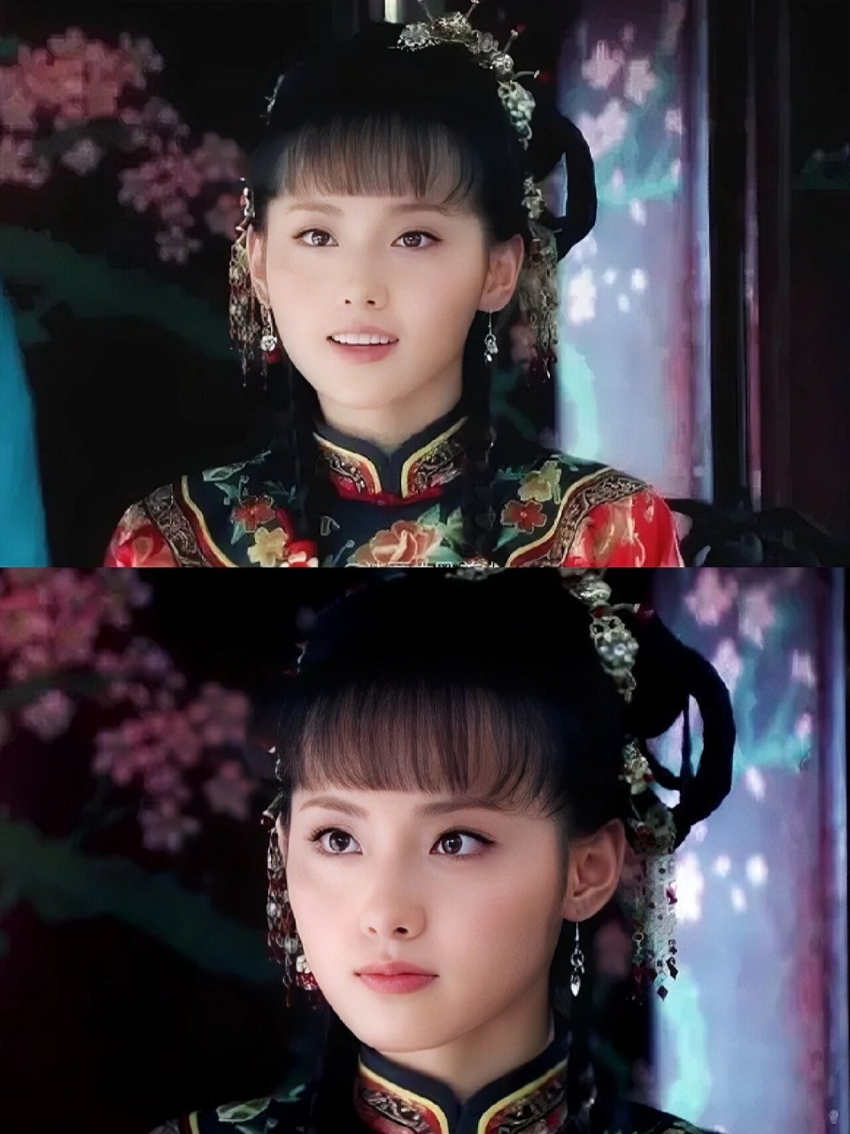 当年她一出场,惊艳了还珠格格整部剧 #张嘉倪# #古装美人图鉴# #古装