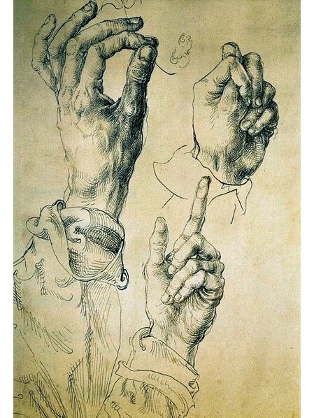 丢勒素描:《手