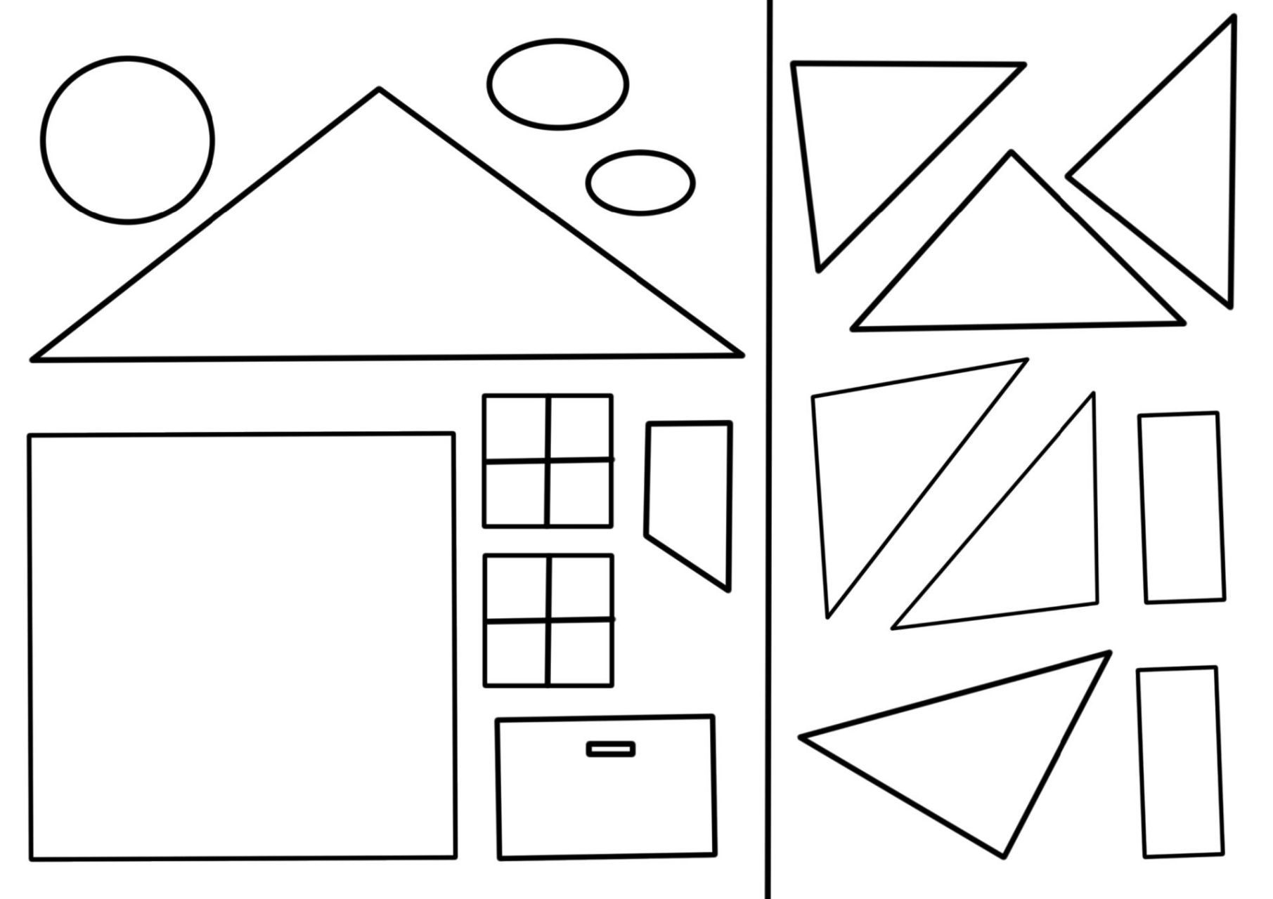 幼儿图形拼贴画(可打印自用)  很好,小朋友们有又活干了!