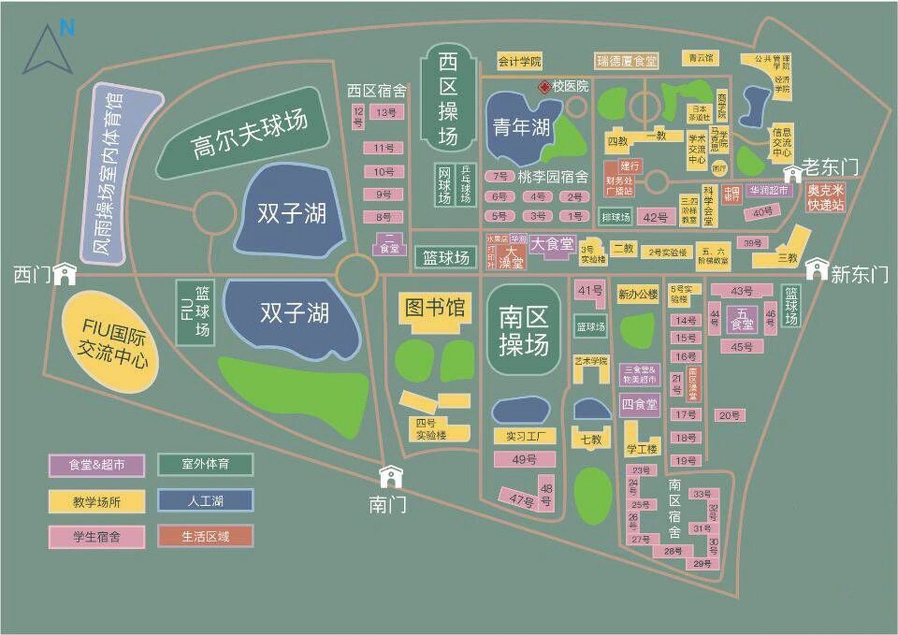 天津商业大学内部地图图片