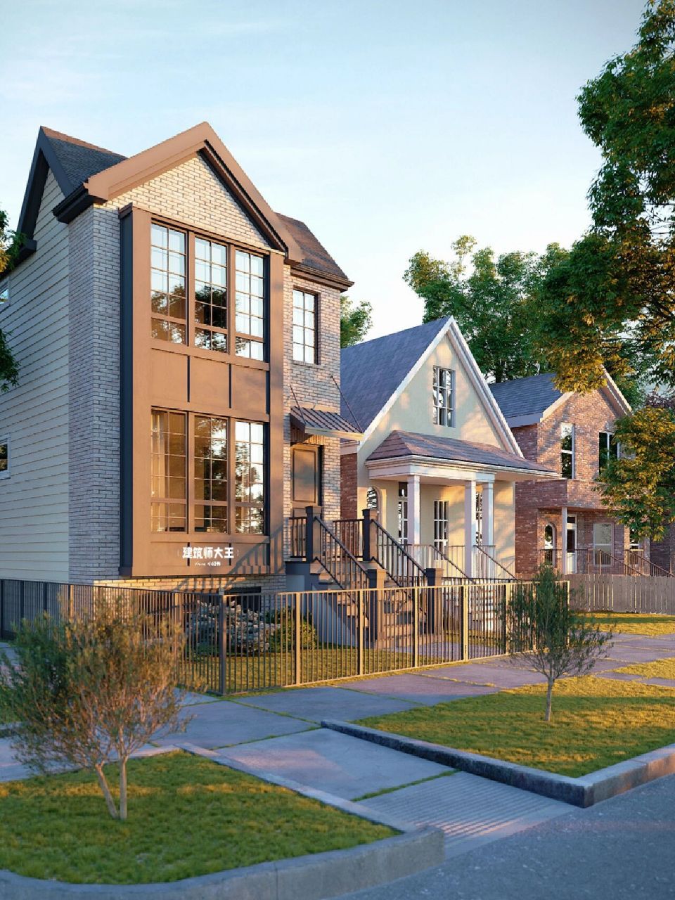 一眼爱上的小房子92 灵感来源于美式风格自建别墅93 占地面积约