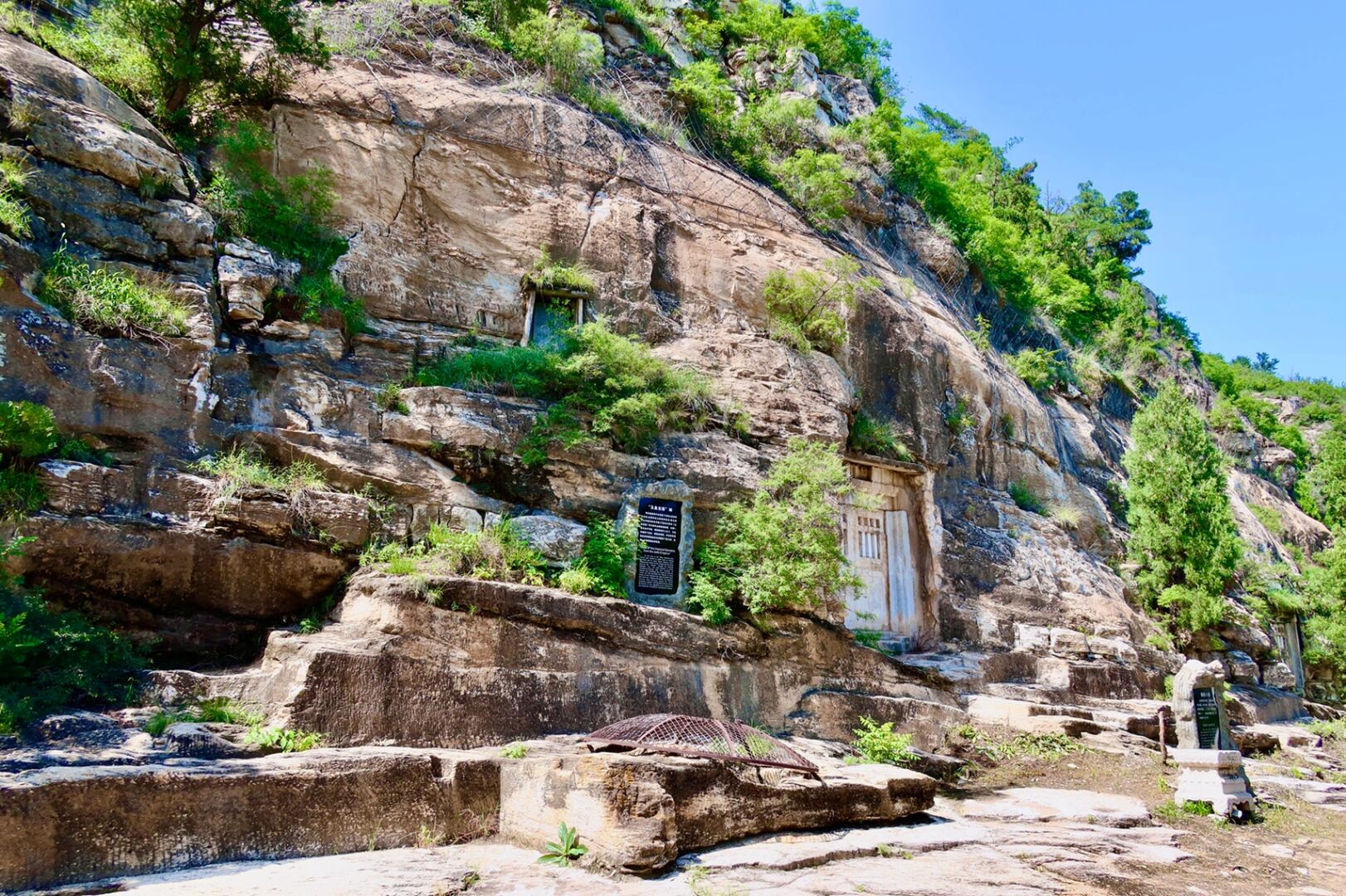 照片八九洞房山小西天困鹿山云居寺石经山照片《房山石经》藏经洞