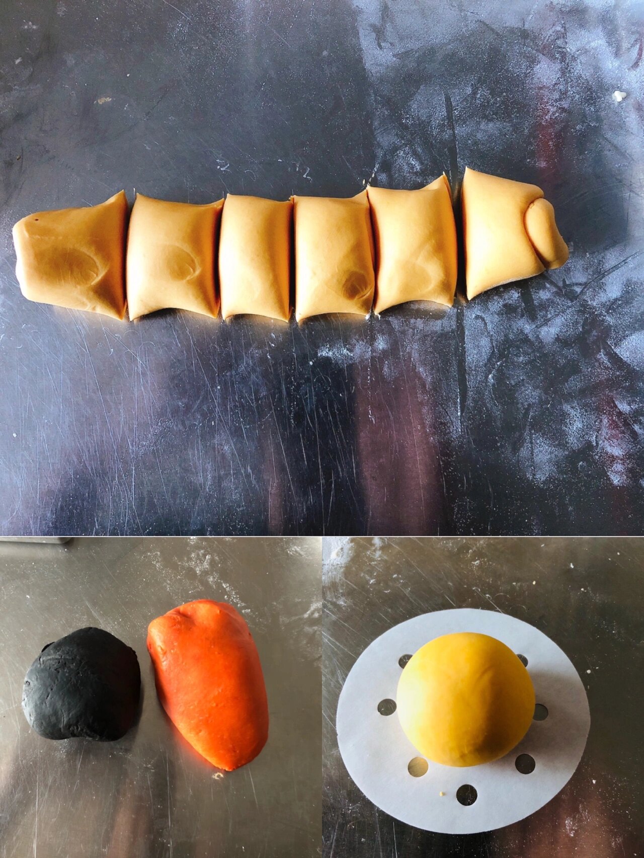 简单的小鸡卡通南瓜馒头,带孩子一起玩面团