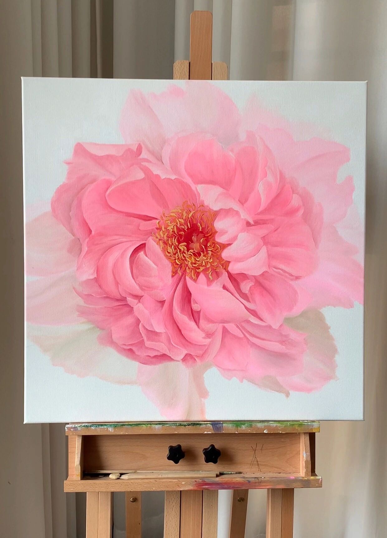 油画《牡丹》绘画96步骤来了