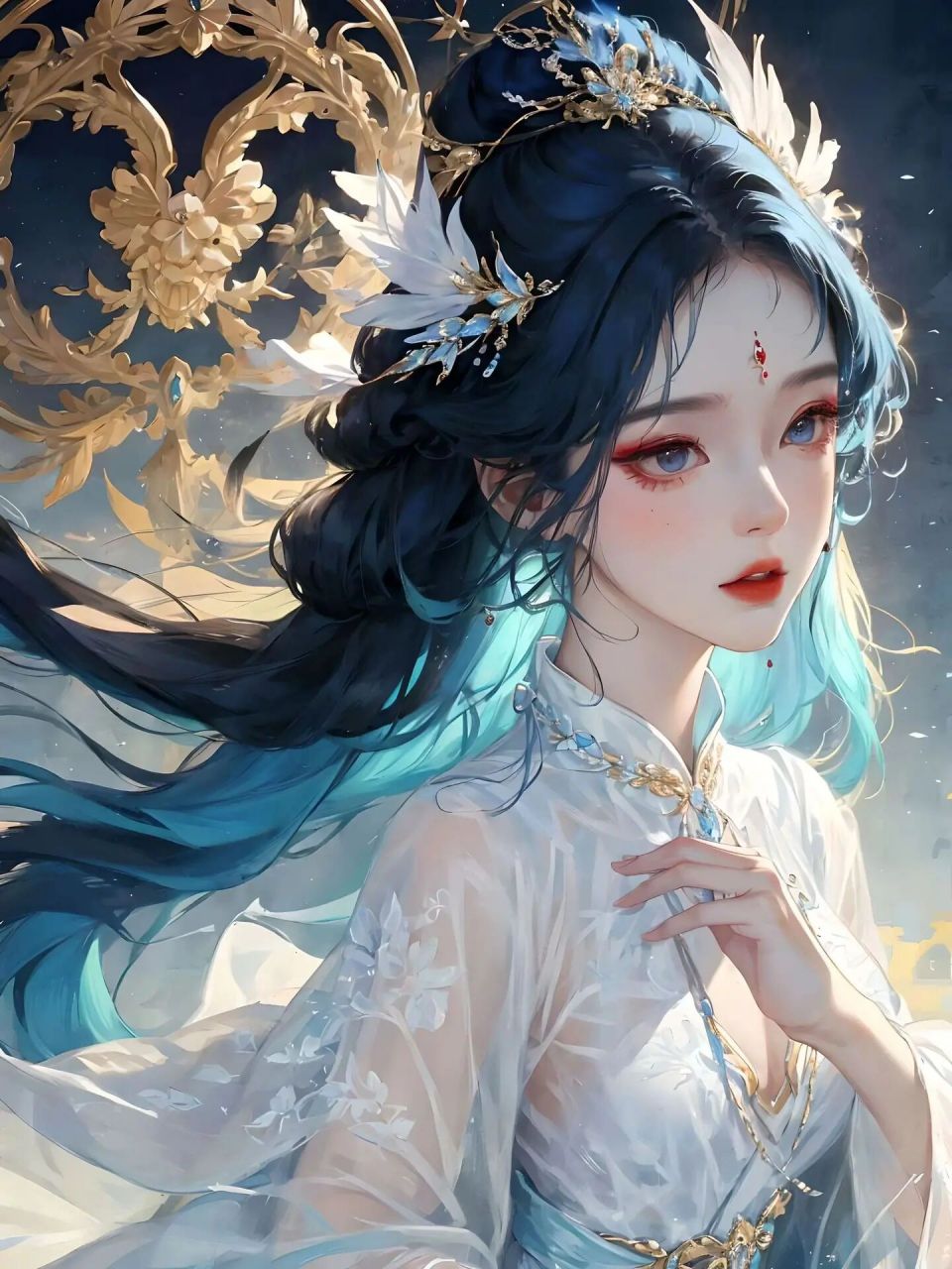 头像壁纸61 古风美人 云想衣裳花想容