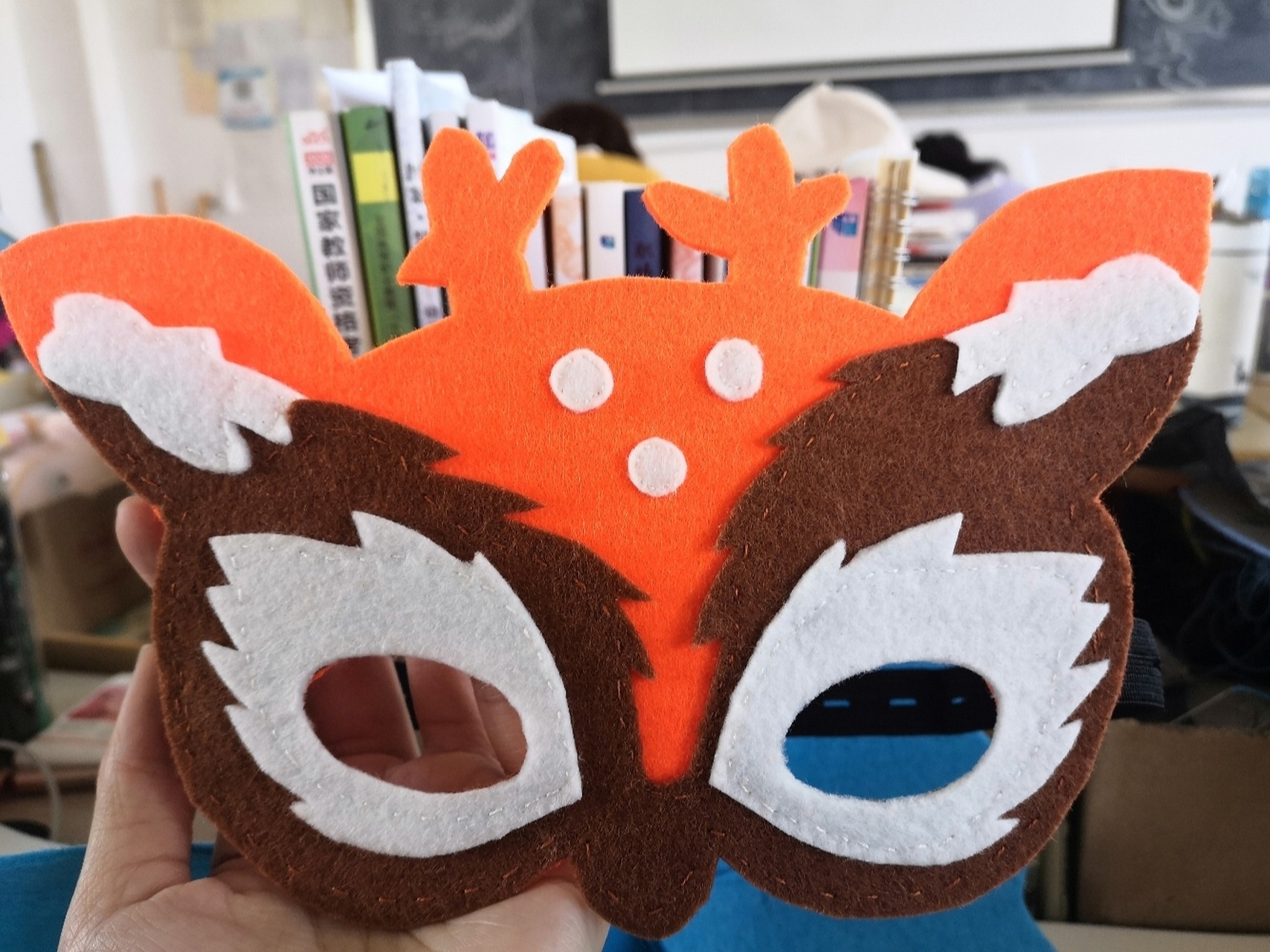 自制不织布面具/平面面具/立体面具 手工课作业 自己打板自己做 材料