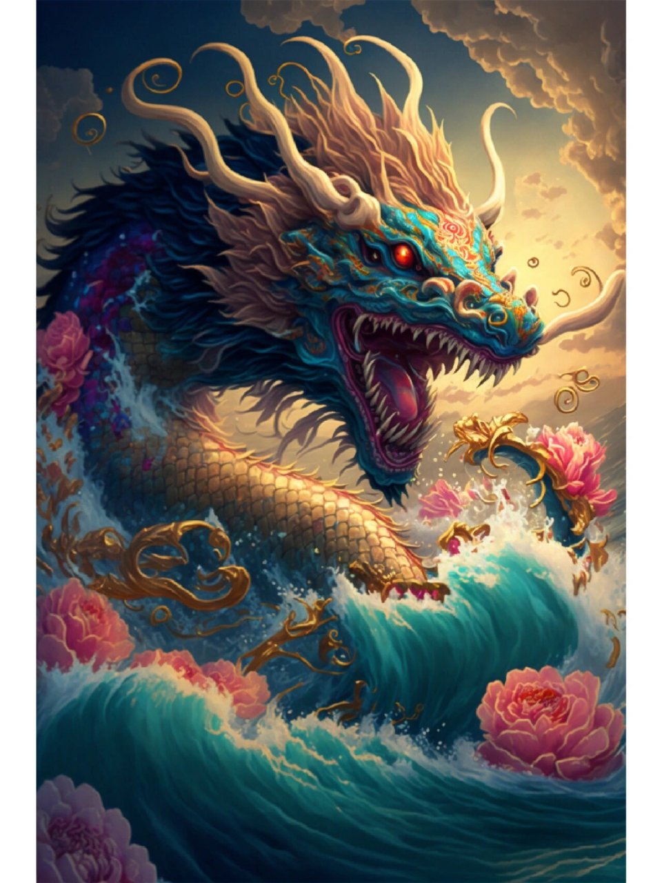 国潮风|苍龙出海 青龙出海势难挡,拨云见日定乾坤