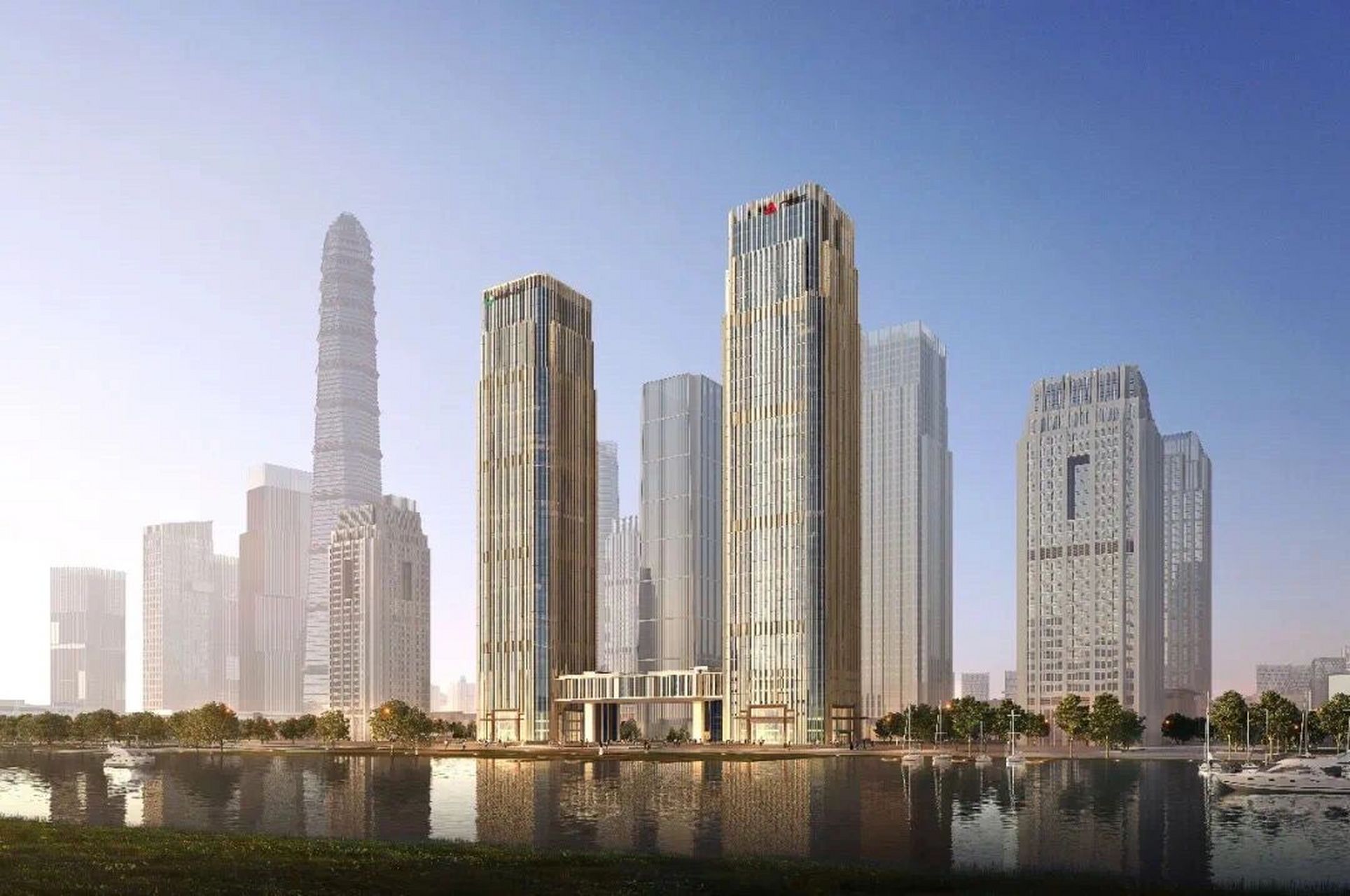 金融城天际线:广发银行总部大楼 #广州房产# #广州地标# #广州天际线