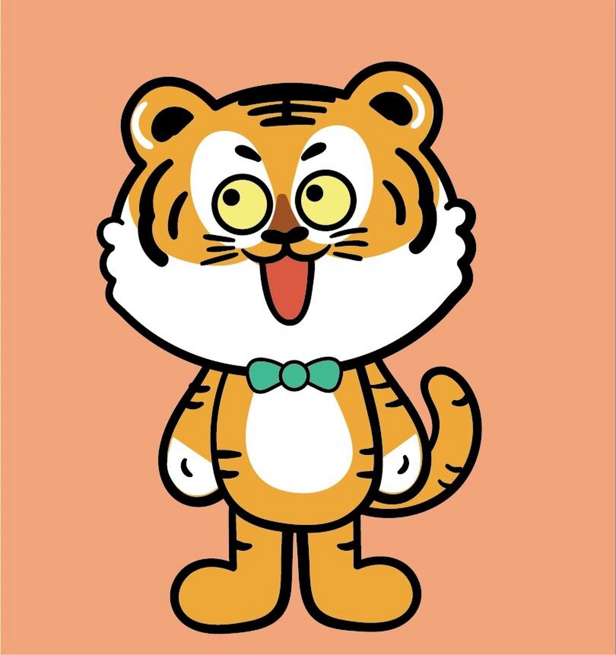 虎宝宝过新年红包卡通可爱小老虎ip形象 哆啦虎——微信表情包可下载