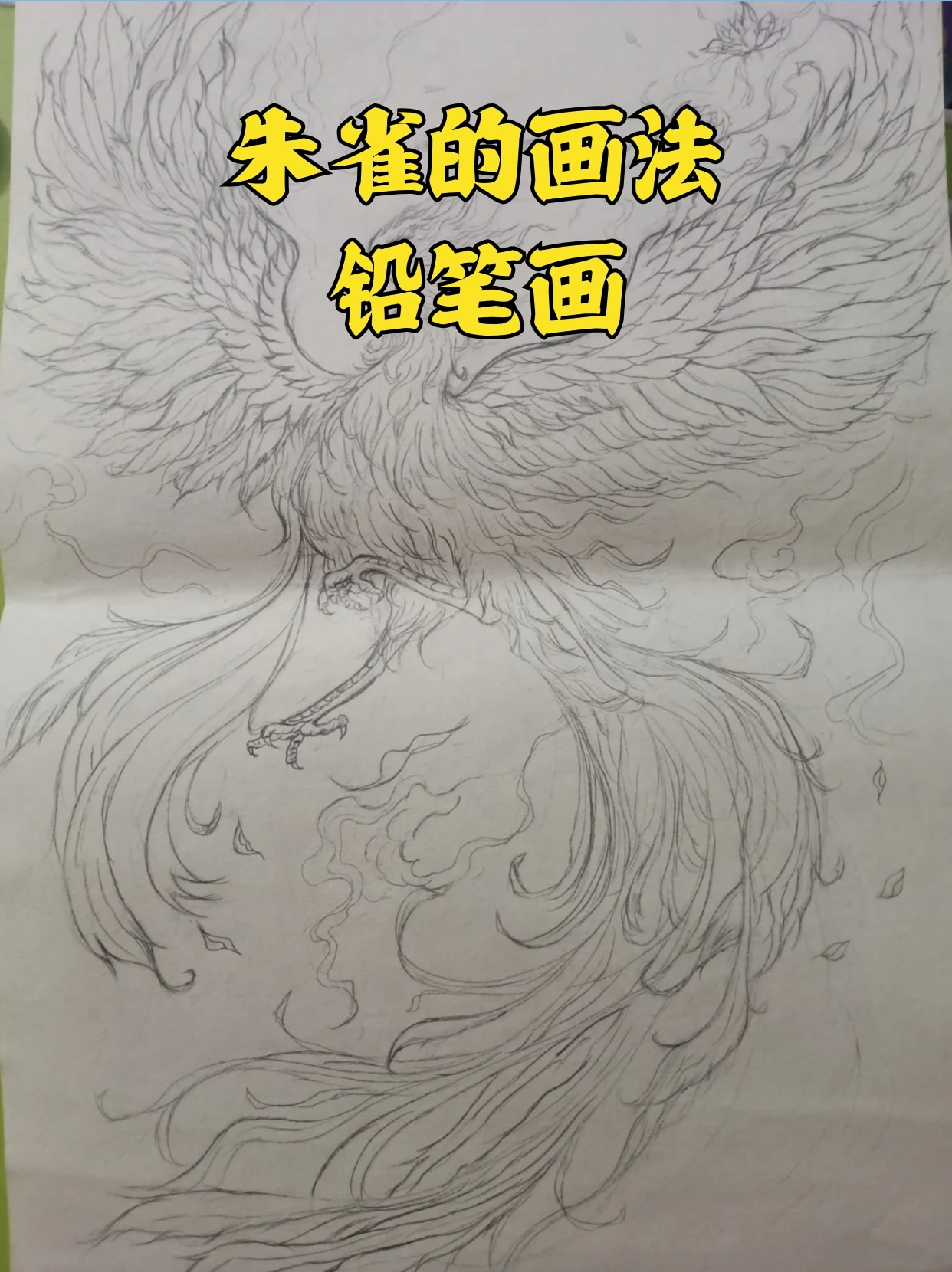 朱雀的画法铅笔画 朱雀是一种神兽