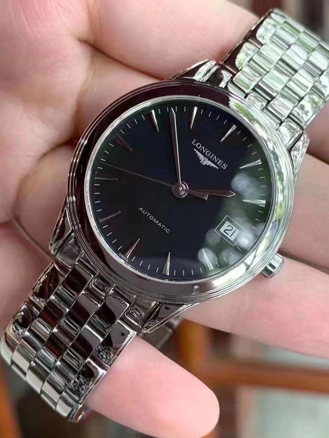 浪琴l4.774.4军旗系列男表!表径36mm!自动机械!原价10900!99新