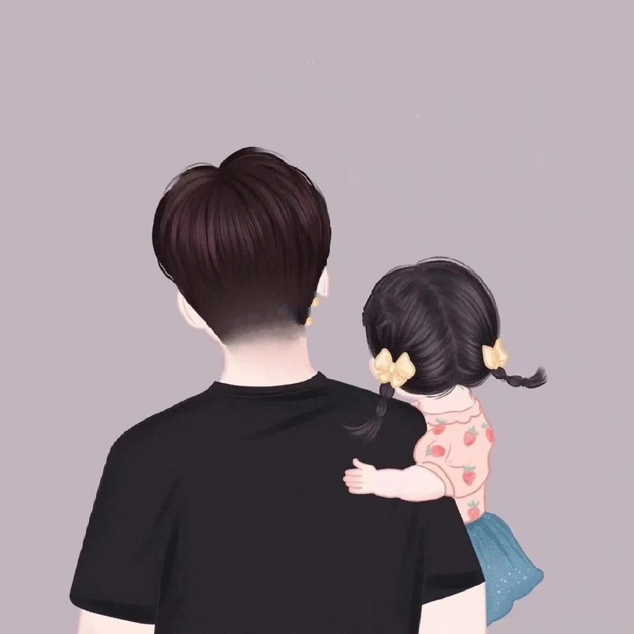 母女父女一家三口情侣头像|女宝宝头像 最近很多宝宝们想要女宝宝情侣