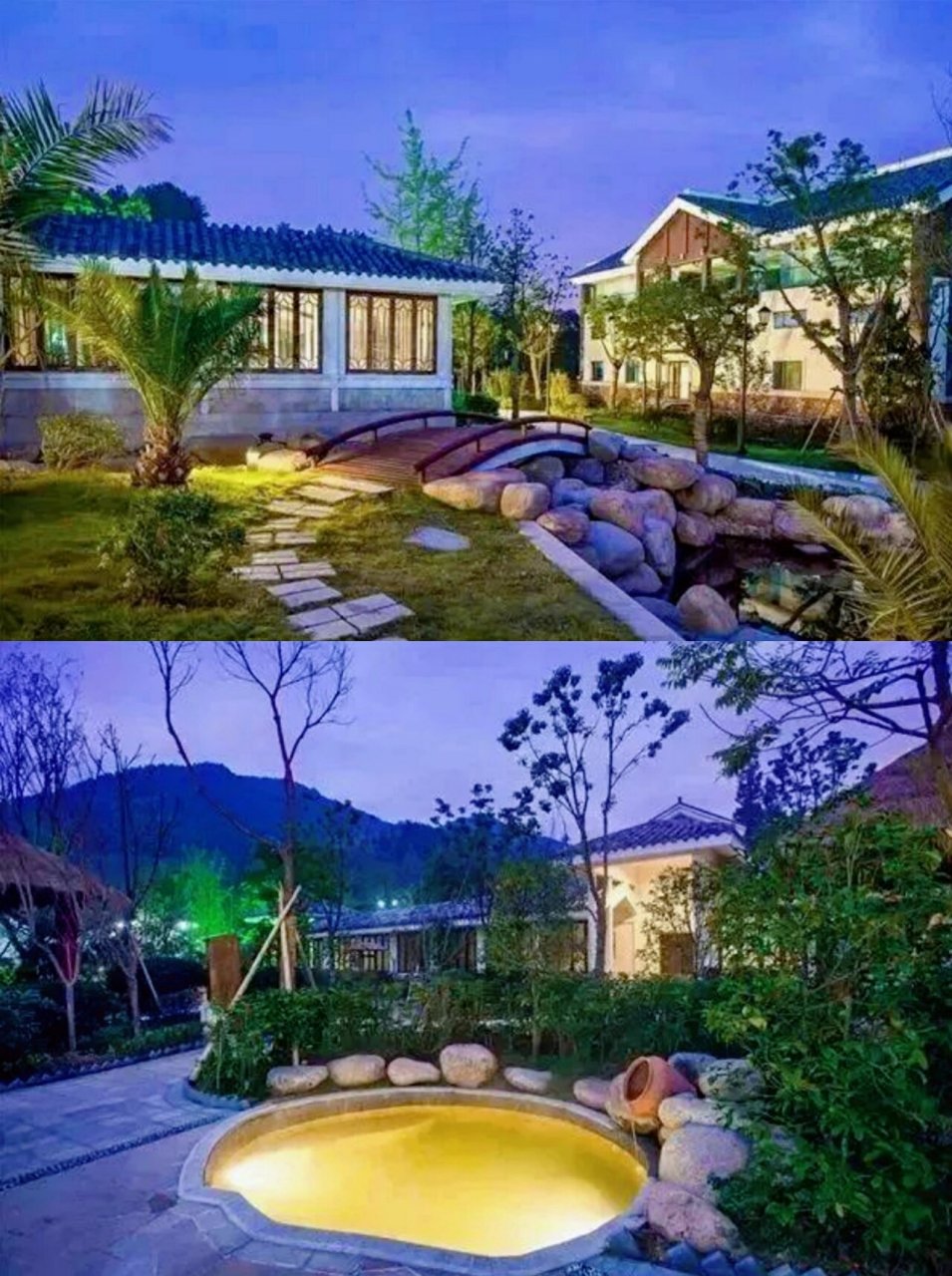 山景园林里享天然温泉 【余姚阳明温泉山庄】是一家五星级豪华温泉