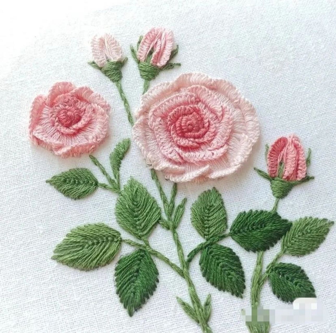 刺绣图案集花草刺绣图案来源于网络 其他刺绣图案和针法图解视频教程