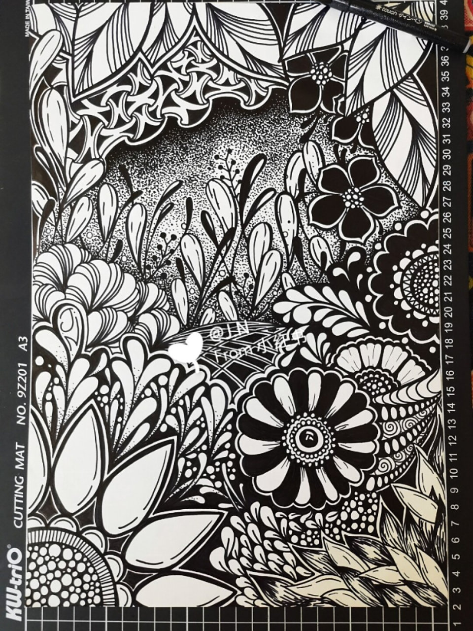 5 8k黑色实木相框 #简笔画教程