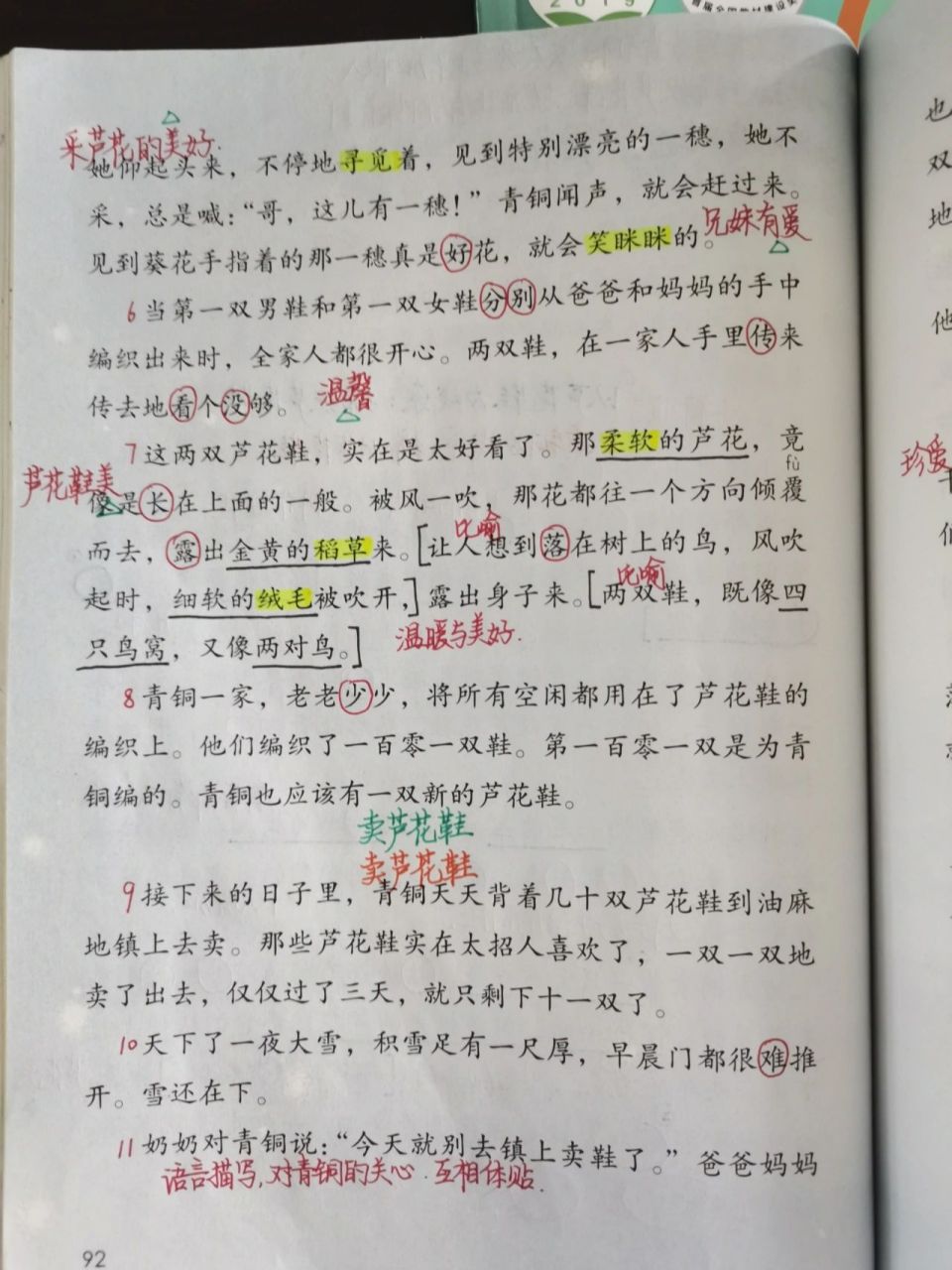 21课芦花鞋多音字图片