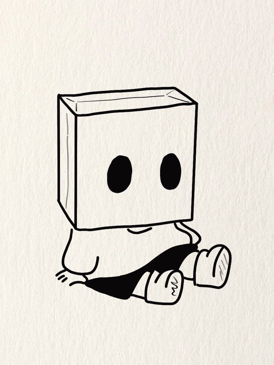 简笔画教程—木头人