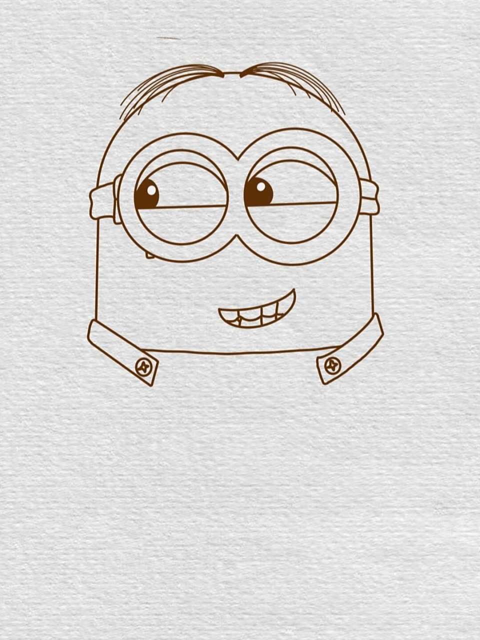 小黄人简笔画教程已附色(100/37) 我是小黄人———————爱你的我