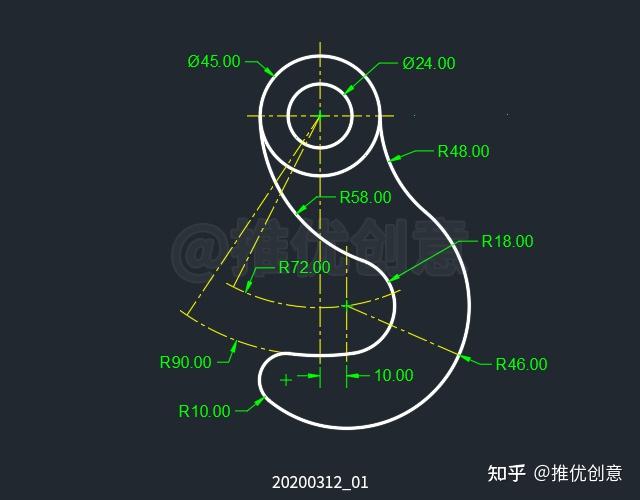 机械制图吊钩怎么画