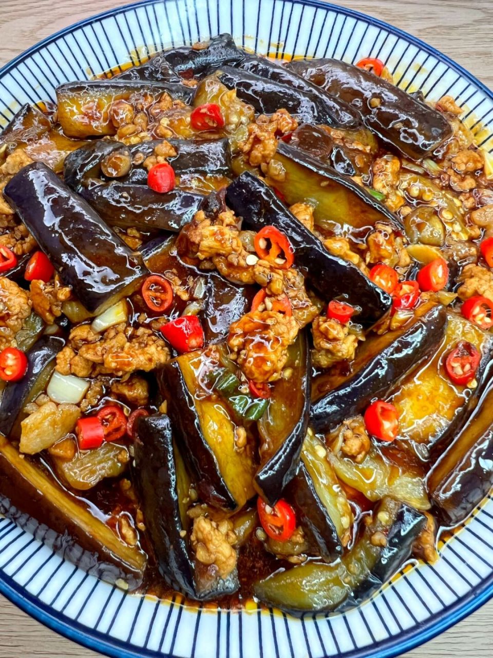 9215一人食红烧肉沫茄子,这也太好吃了吧 茄子这样做真的太费米饭