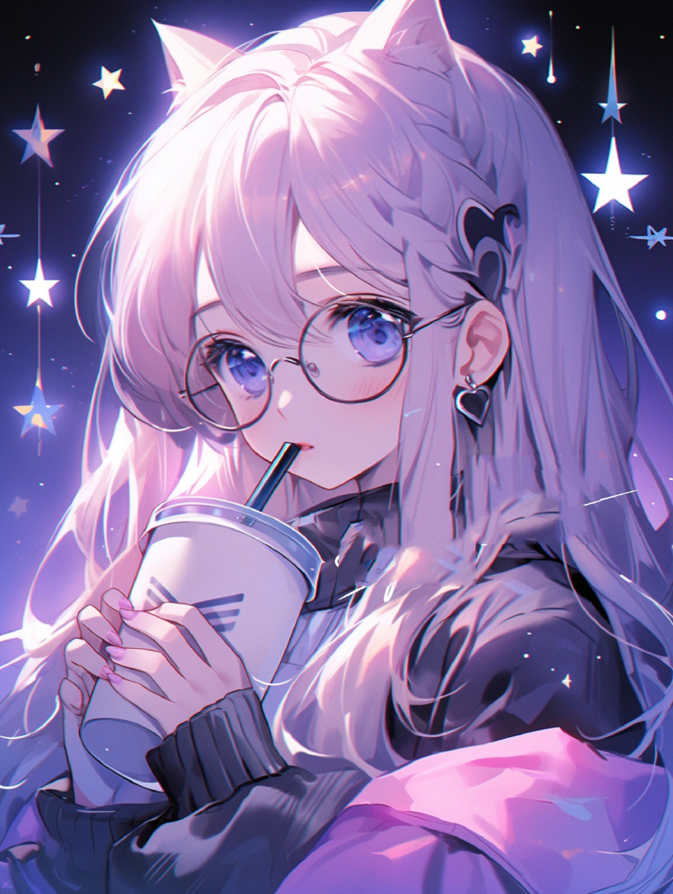 可爱头像 | 紫色系 | 奶茶喵 787878 禁止搬运/商用/二改 78