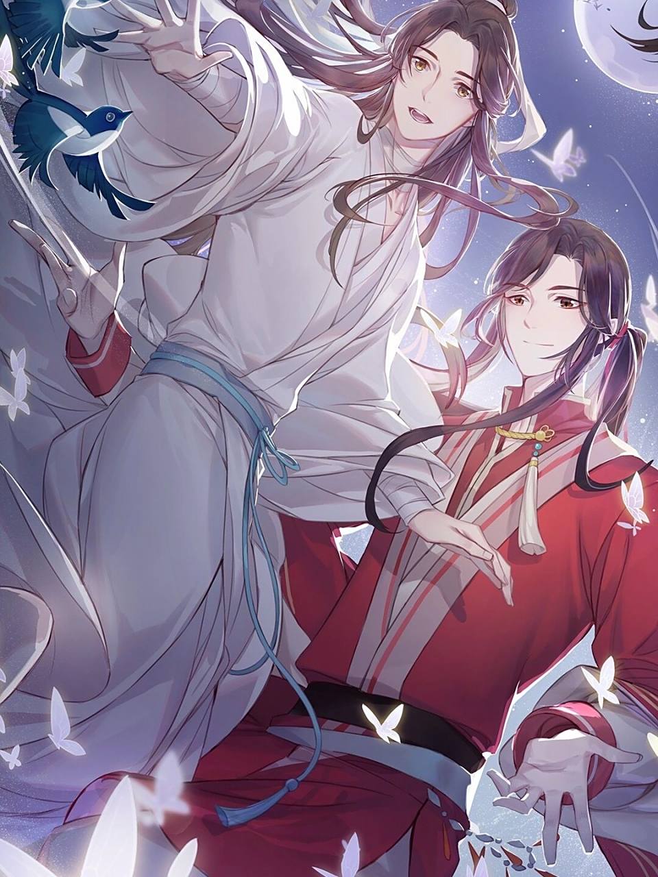 天官赐福|花城谢怜高清壁纸 为你明灯三千,为你花开满城