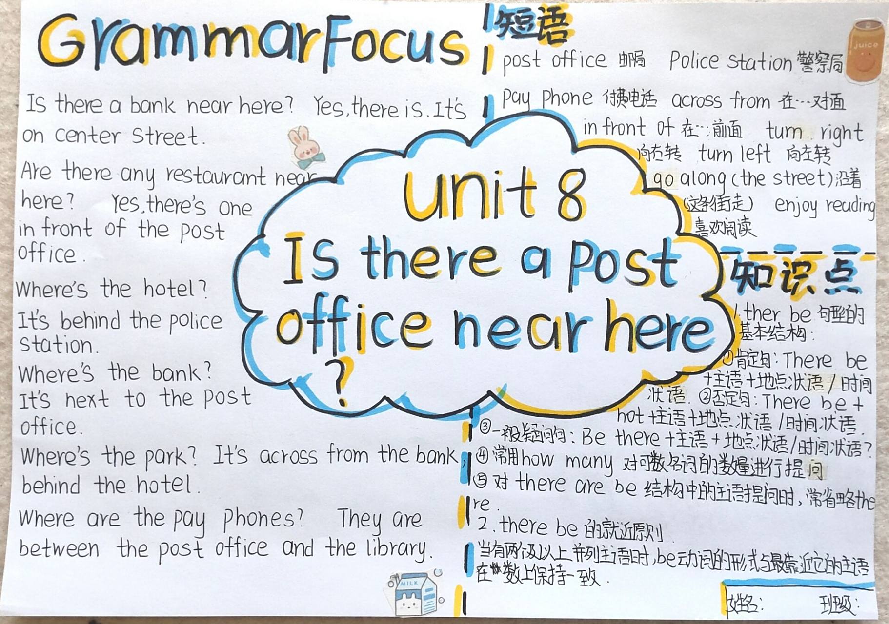 七下unit8英语思维导图 好久没更新了啊