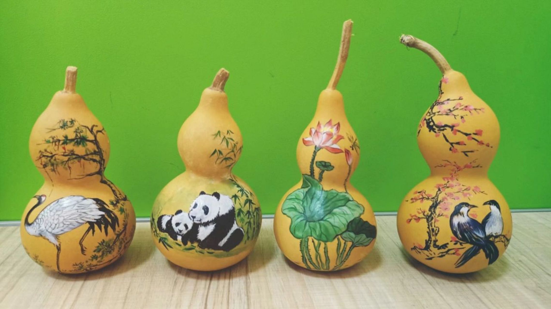 【福禄】葫芦手绘～小物件大变身 业余时间在葫芦上尝试手绘了中国