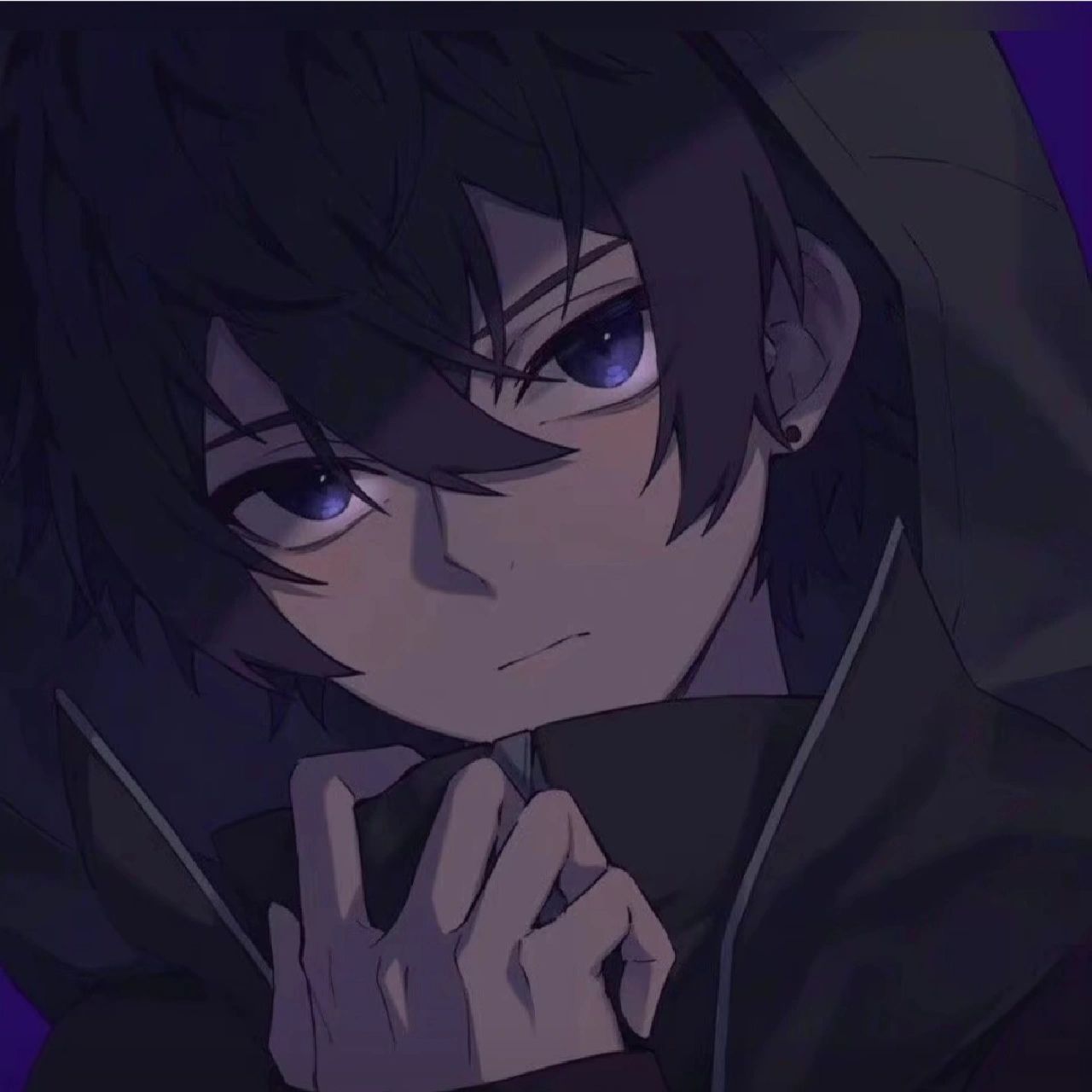 emo动漫男头 总感觉很喜欢第一张,哪种安静又孤独的感觉