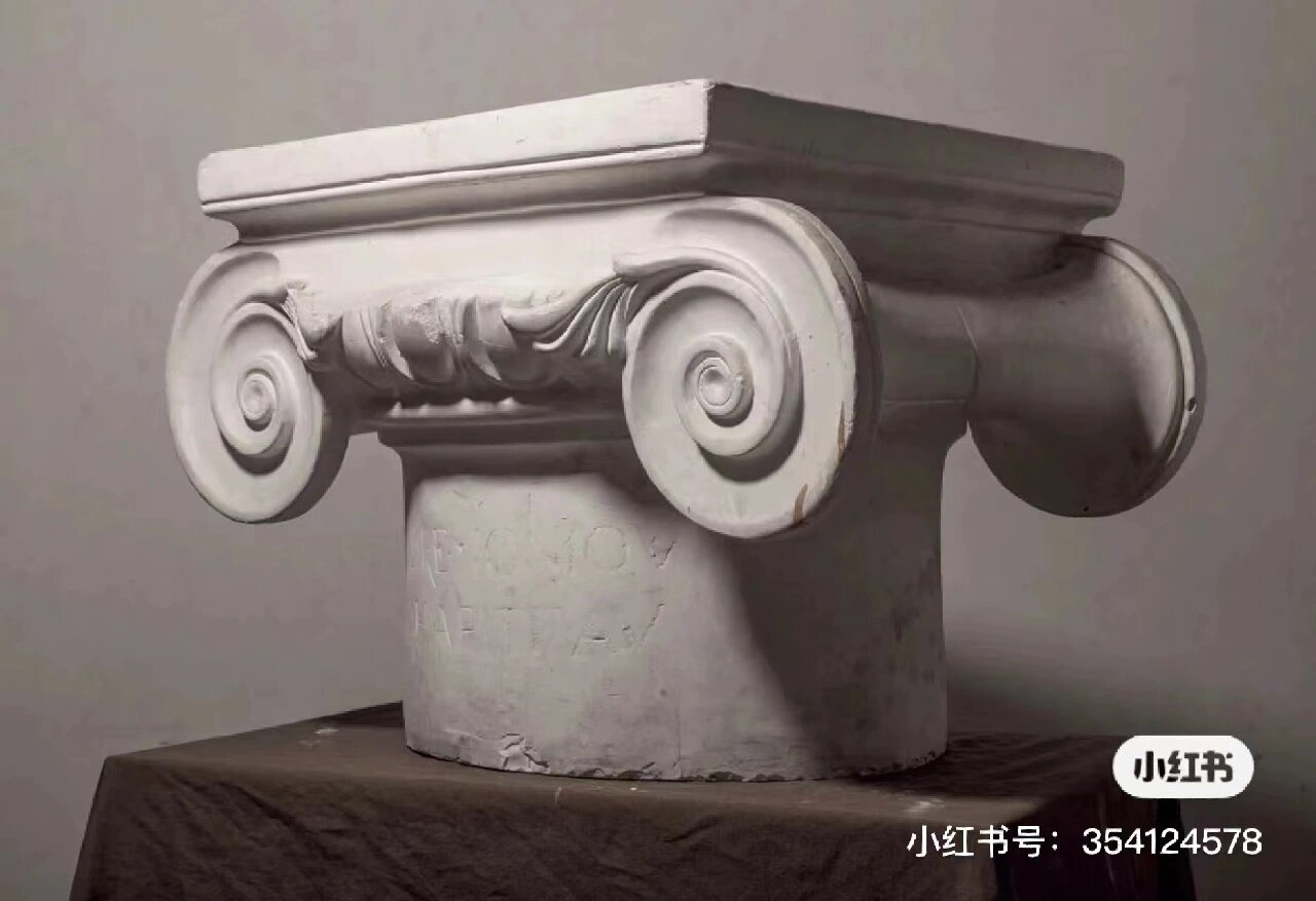 素描石膏罗马柱步骤图