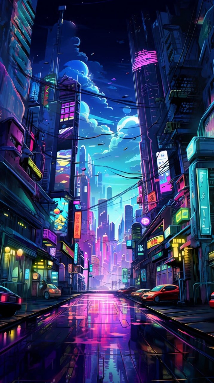 赛博朋克 | 科技乌托邦 | 未来城市 cyberpunk风格,未来城市与街道.
