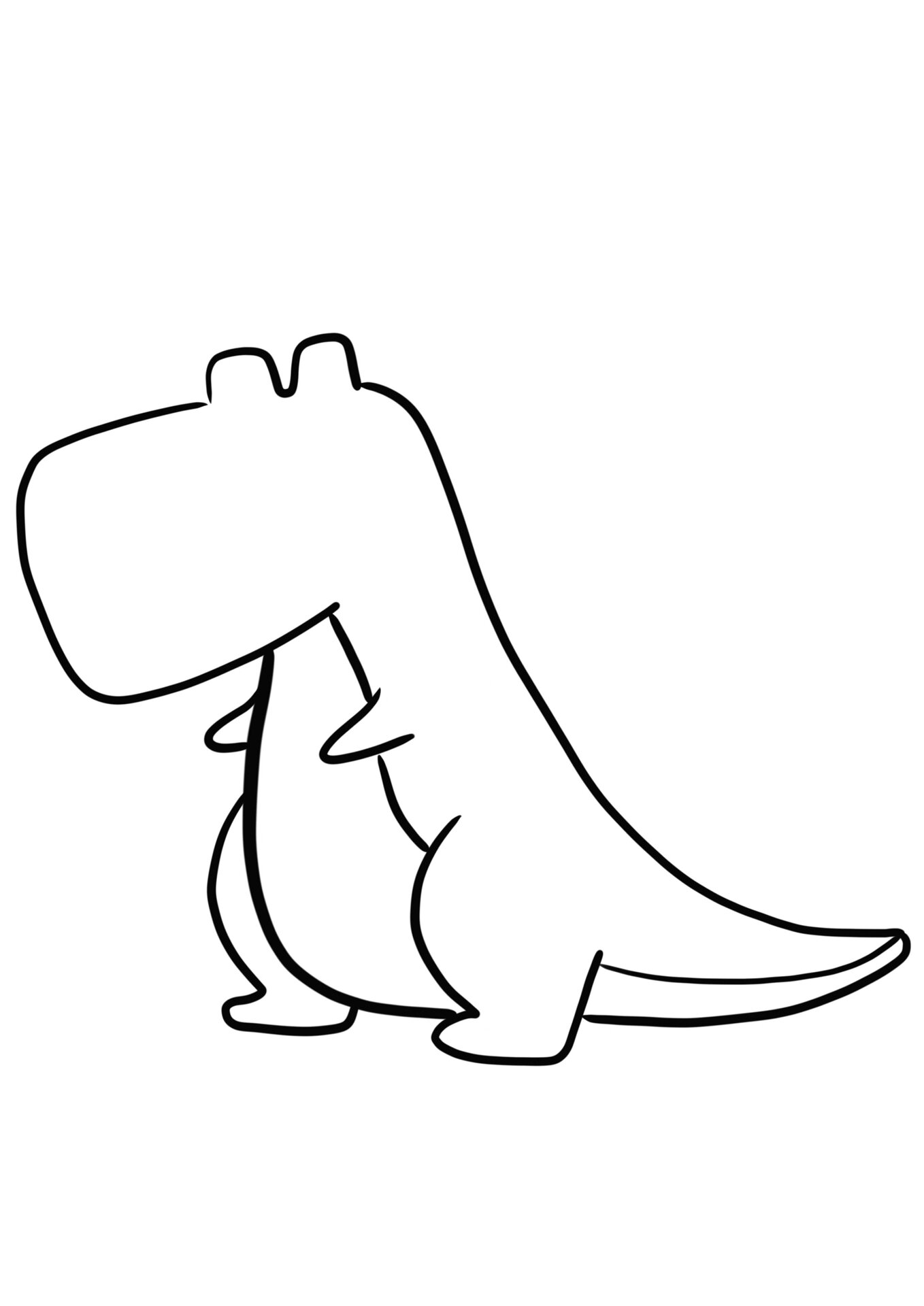 简笔画教程分享 恐龙