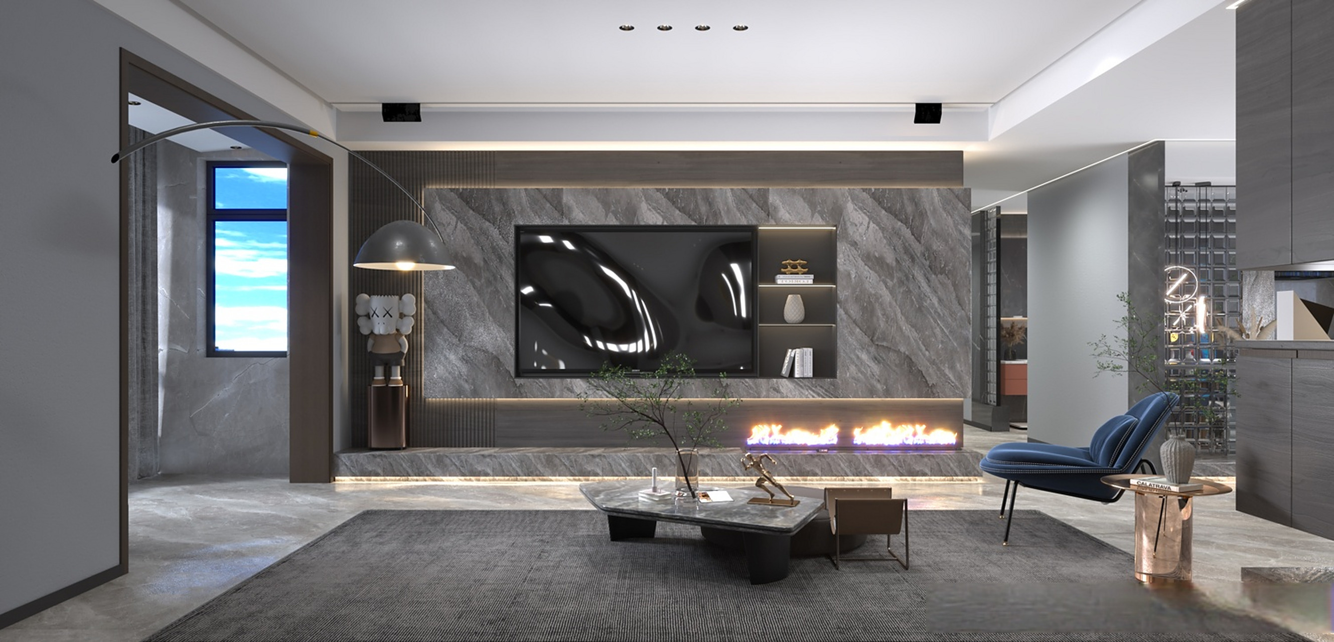 180㎡意式极简风设计案例来一啵#装修案例分享