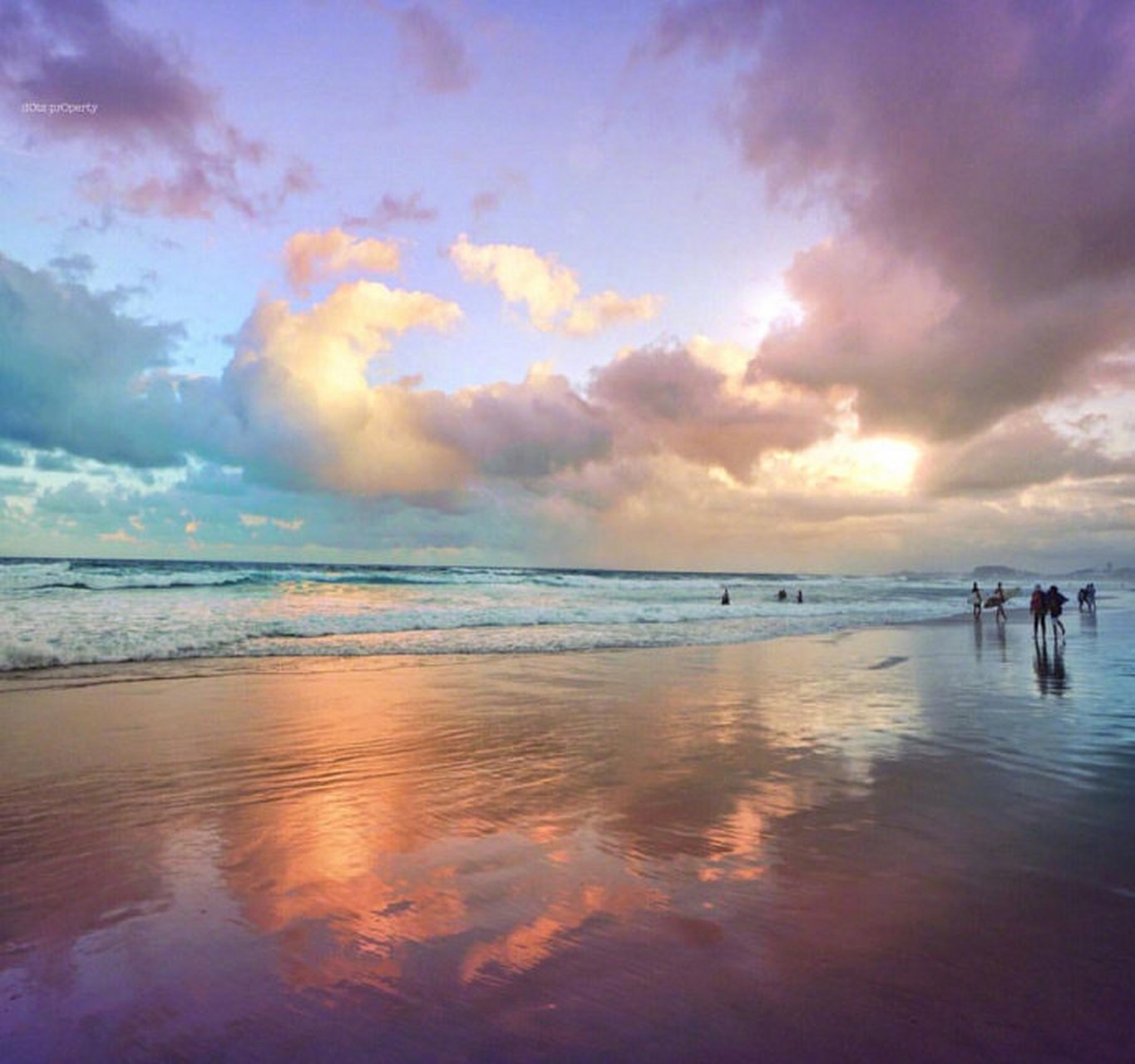 七彩晚霞,秒赞好运.