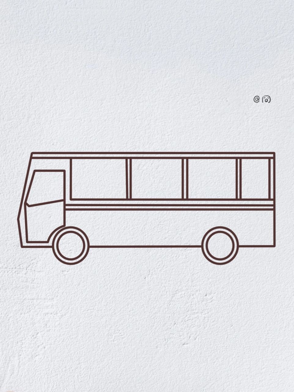 公交车简笔画图片幼儿图片