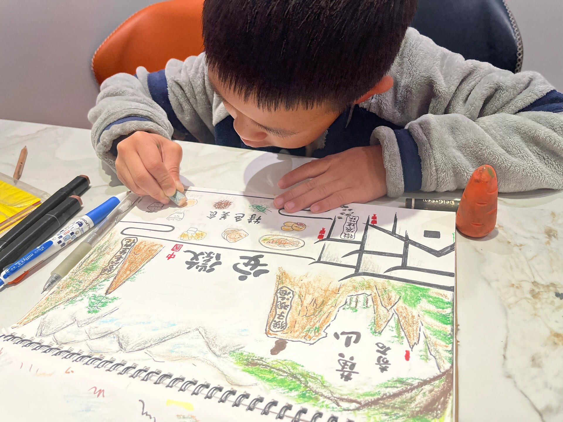 手抄报 祖国大好山河之安徽  黄山奇石