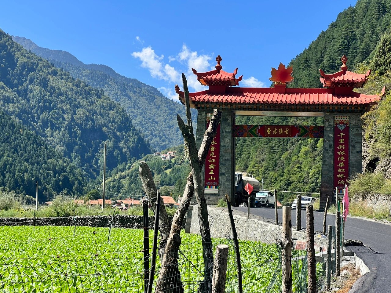 理县猛古村霸王山图片