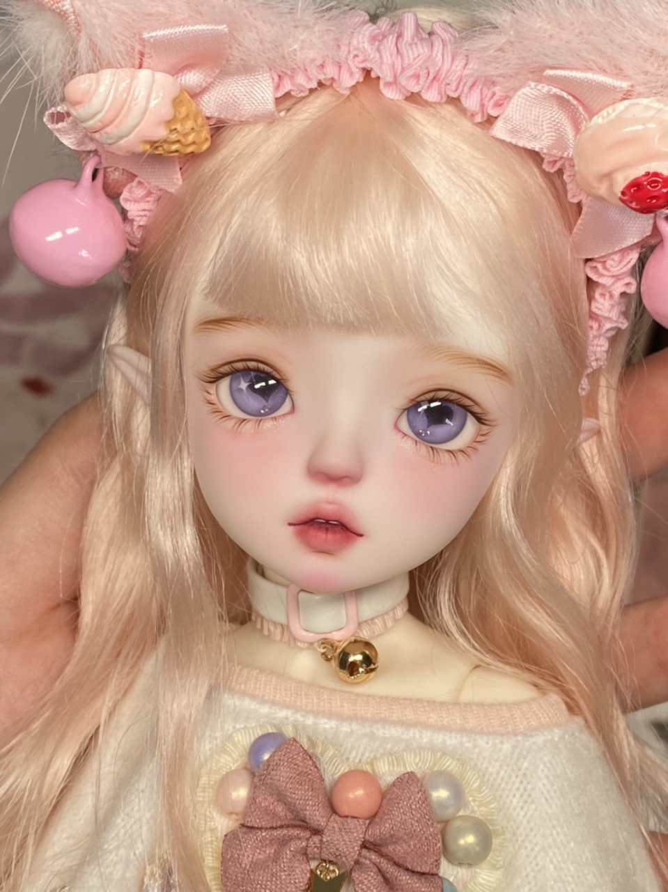 忍不住先偷跑两张 	 娃是自制的精灵双子露娜和安娜,她们的本体就是