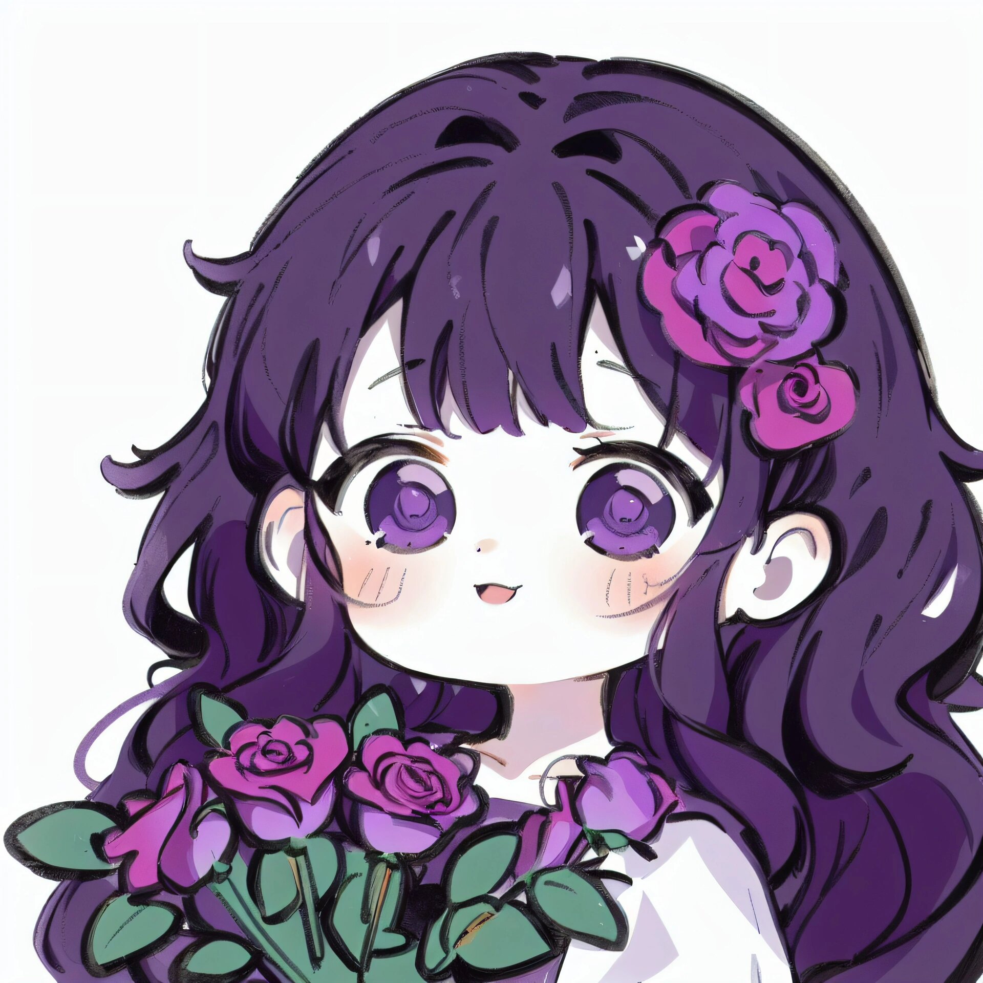 紫色|玫瑰花|闺蜜头像