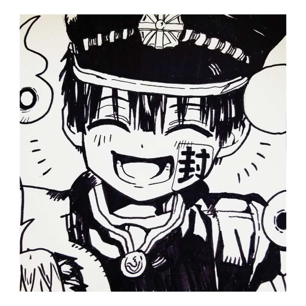 花子君动漫人物 黑白动漫