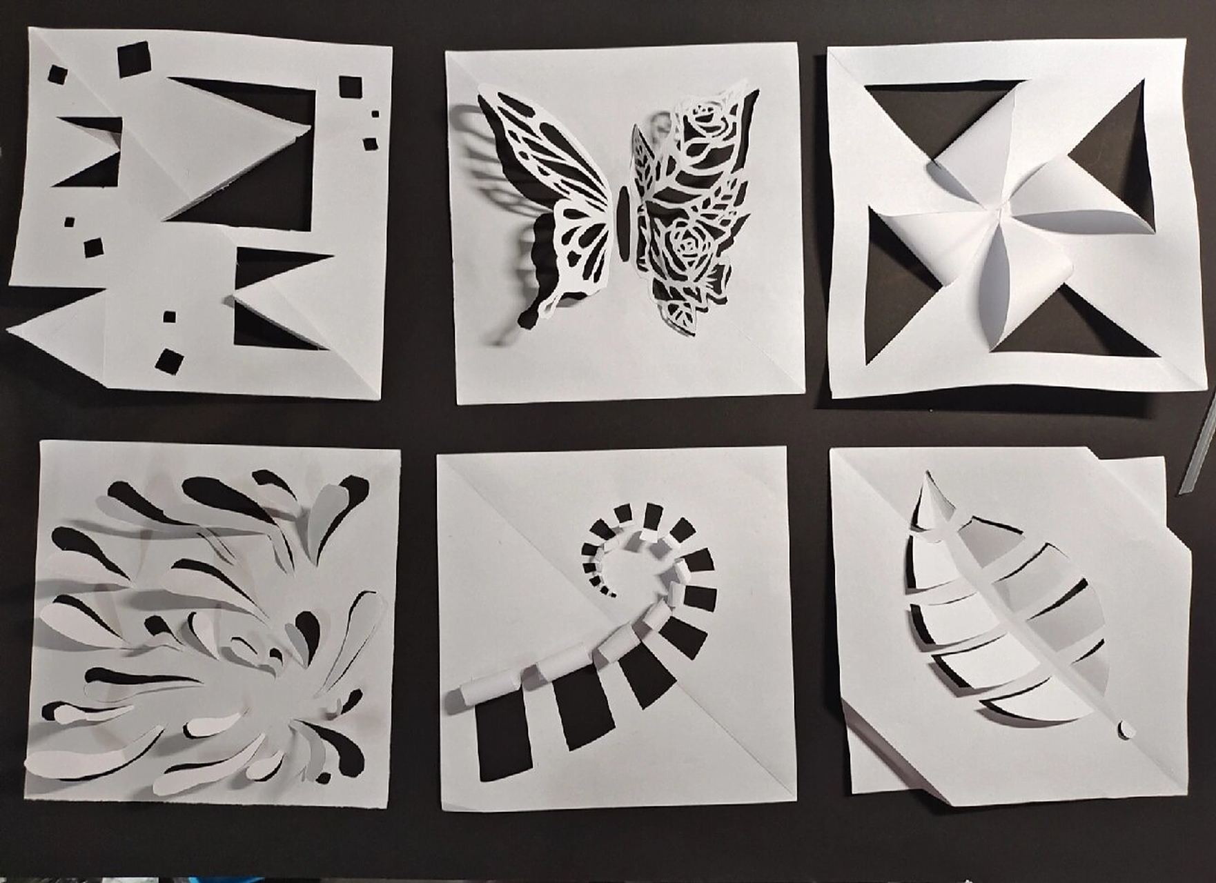 立体构成/不切多折 一切多折 多切多折 p1-3多切多折 p4不切多折 一切