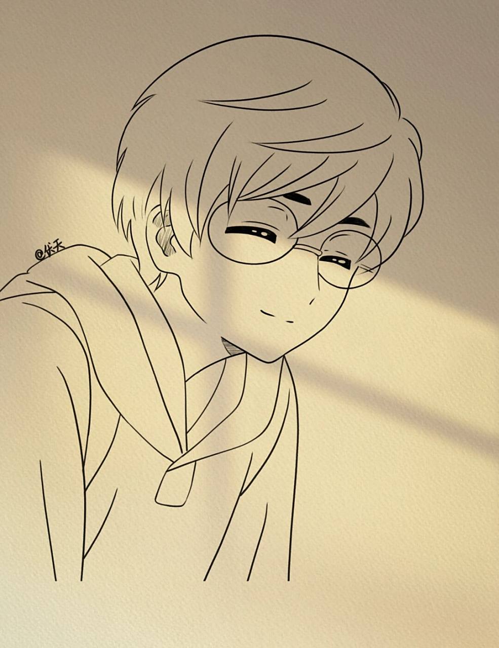 简笔画过程 #动漫人物# #动漫手绘# #手绘临摹# #寻找小红书绘画大神