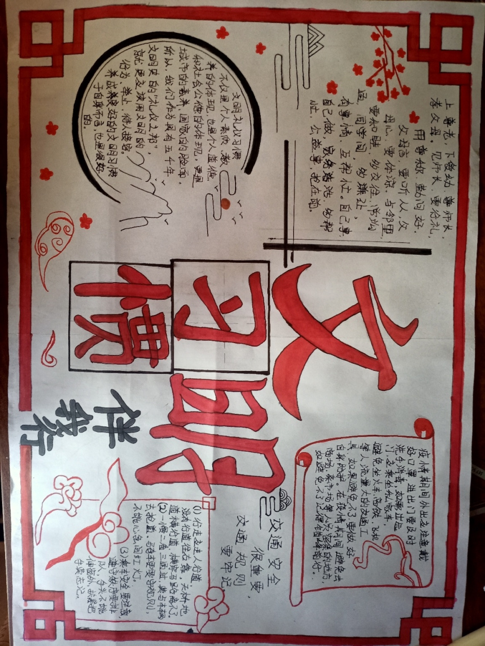 文明礼仪手抄报