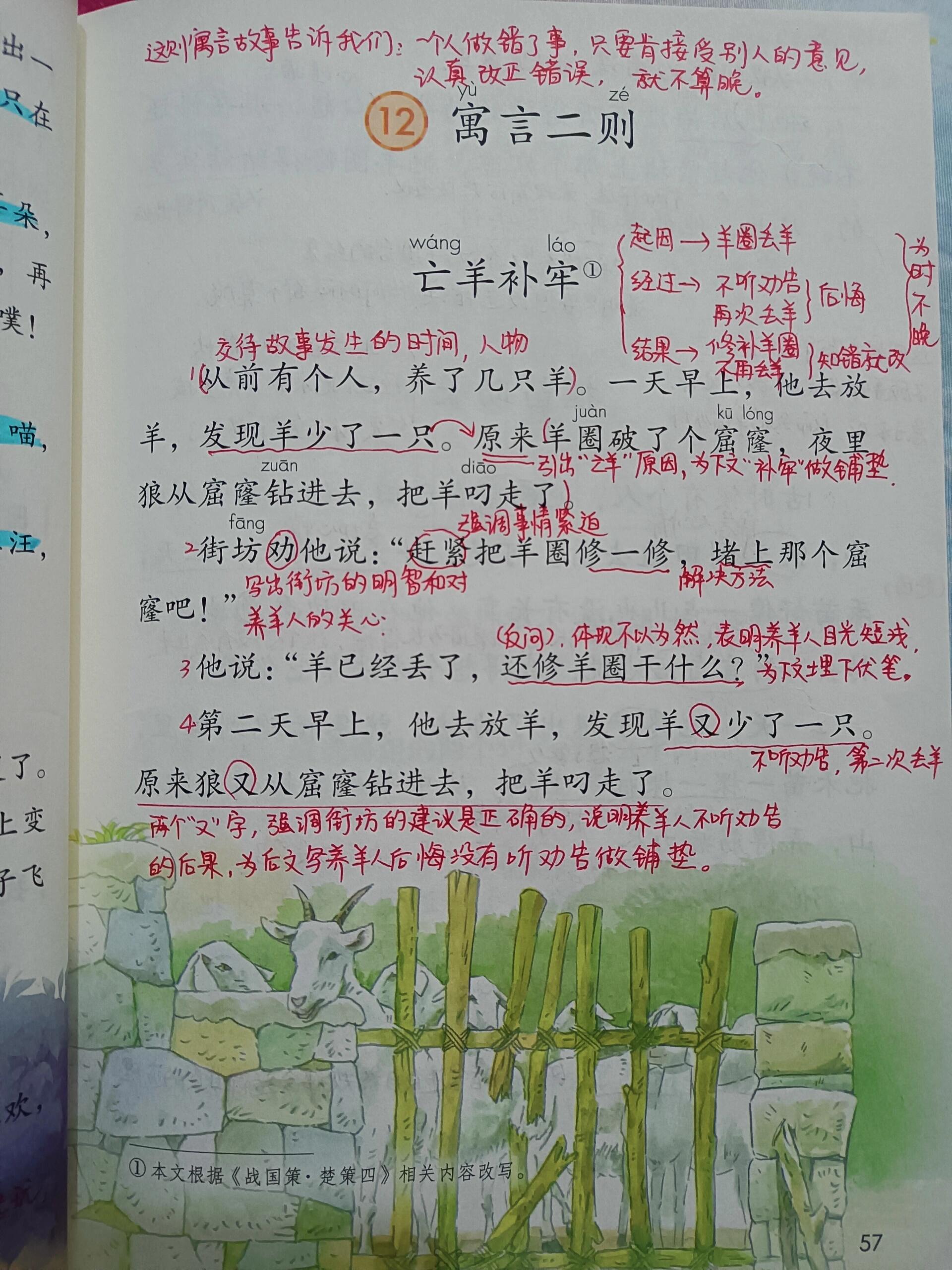 二下第五单元 寓言二则