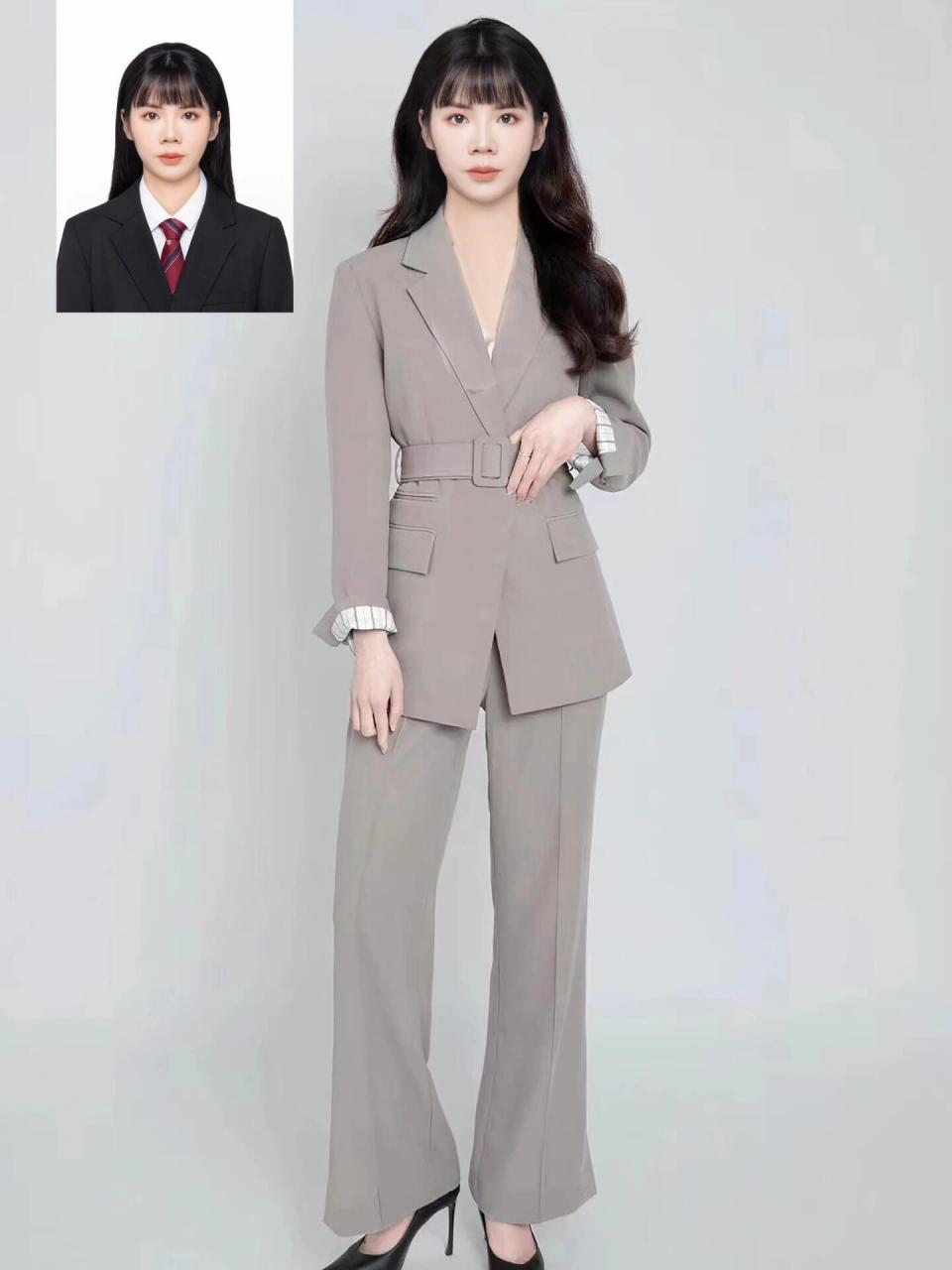 推荐表 证件照,个人照,自拍照转职业照全身照形象照 证件照转全身照