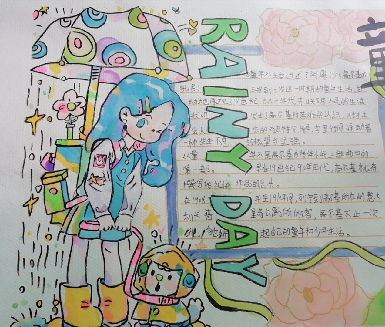 《童年》手抄报