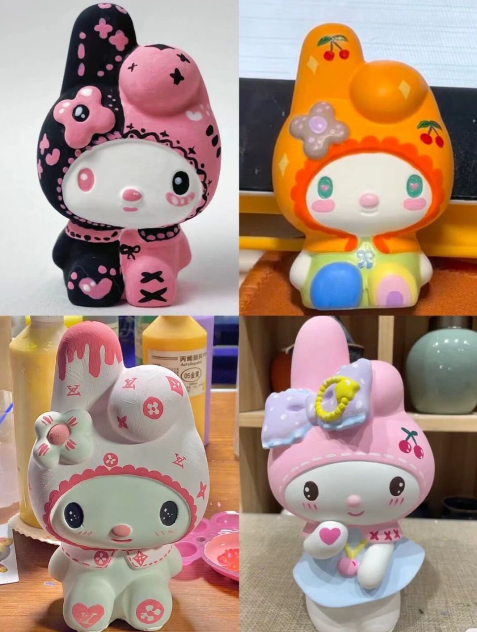 美乐蒂石膏娃娃涂色合集 石膏娃娃之美乐蒂 美乐蒂涂色配色参考合集